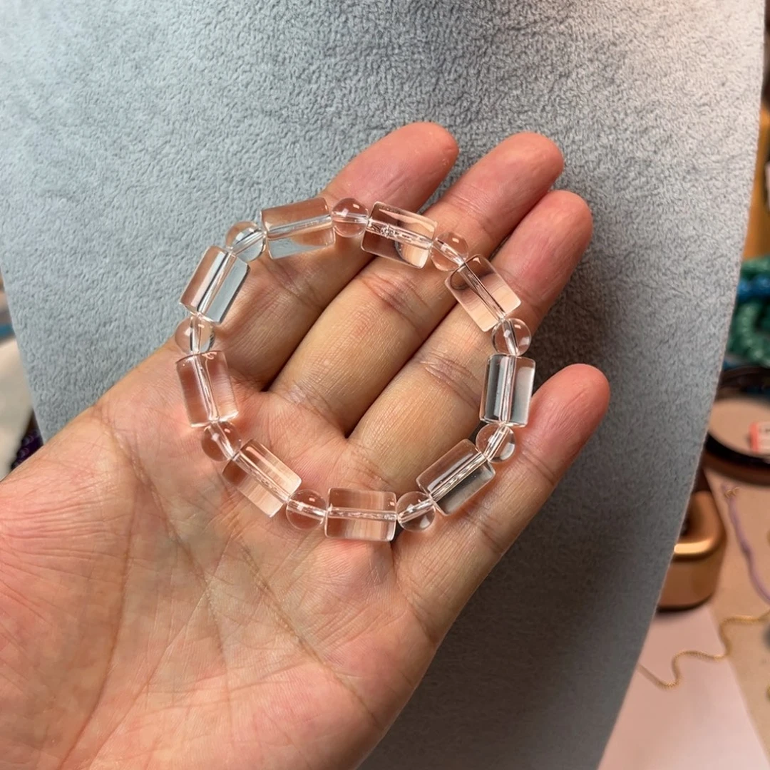【闪购商品】水晶手链未镶嵌桶珠手串