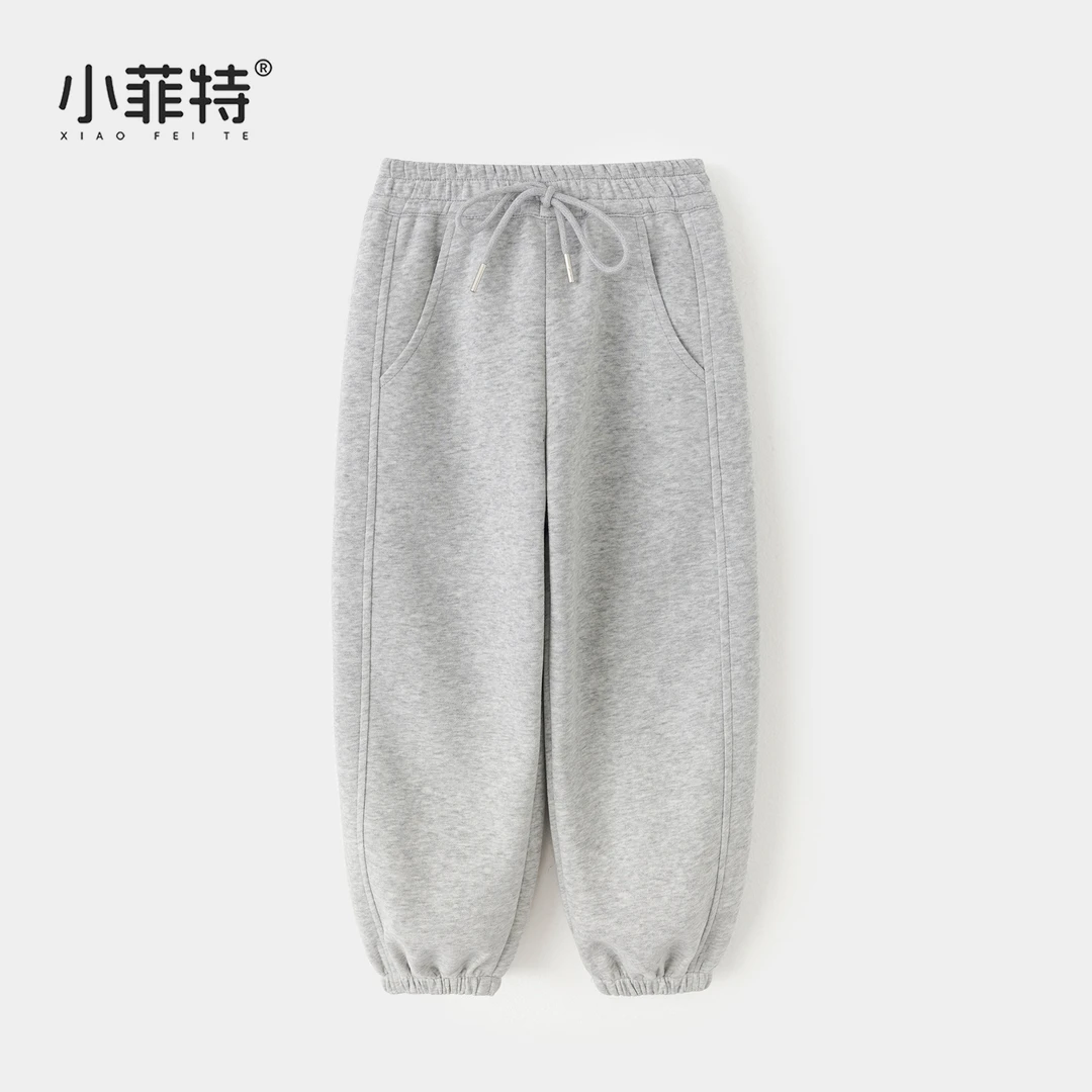 小菲特女童冬装卫裤中大童长裤儿童束脚裤HNKD56269+HNKQ52442