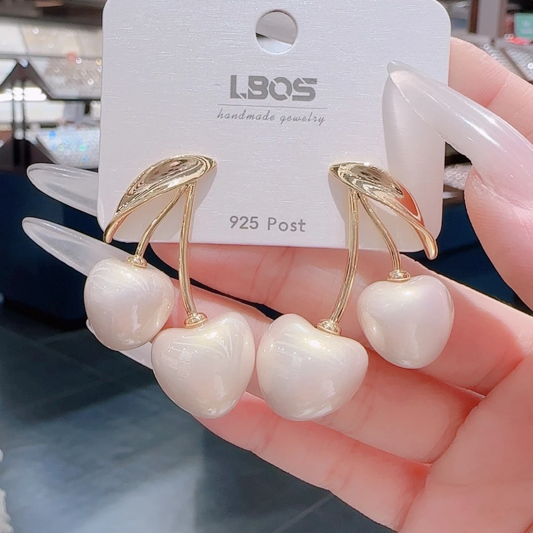 锆石铜合金925银耳环