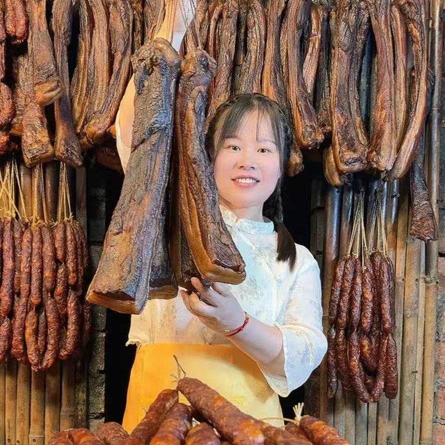 雪吖家土猪老腊肉水晶老腊肉