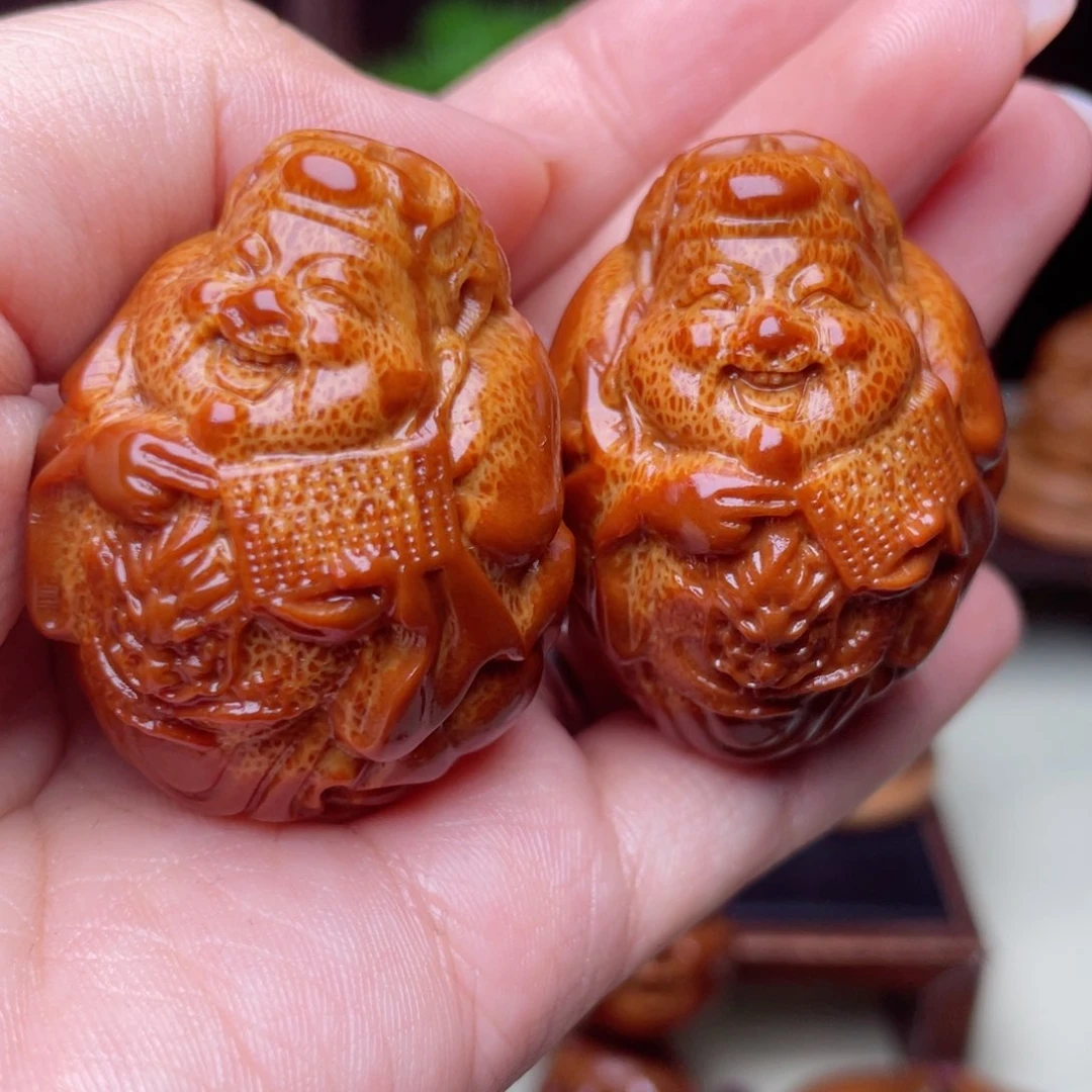 吊坠橄榄核龙财手球