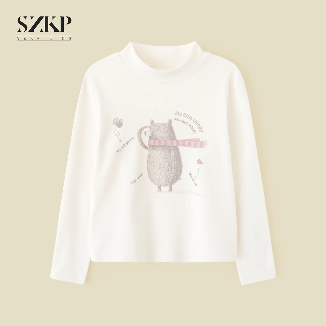 SZKP冬季新款女童装洋气上衣中大童休闲时尚儿童打底衫BGYD556226
