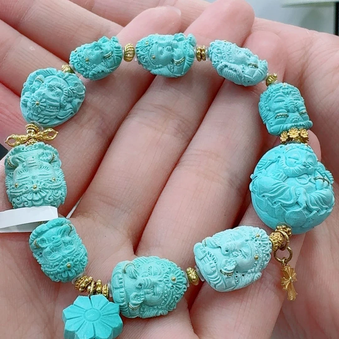 未镶嵌绿松石珠宝奇石