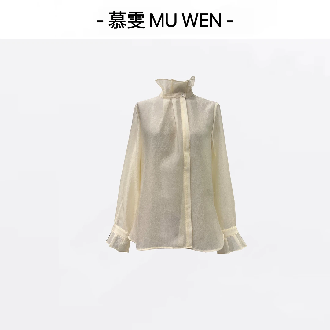 【楚容】新中式早秋国轻盈舒适百搭衬衫251466616