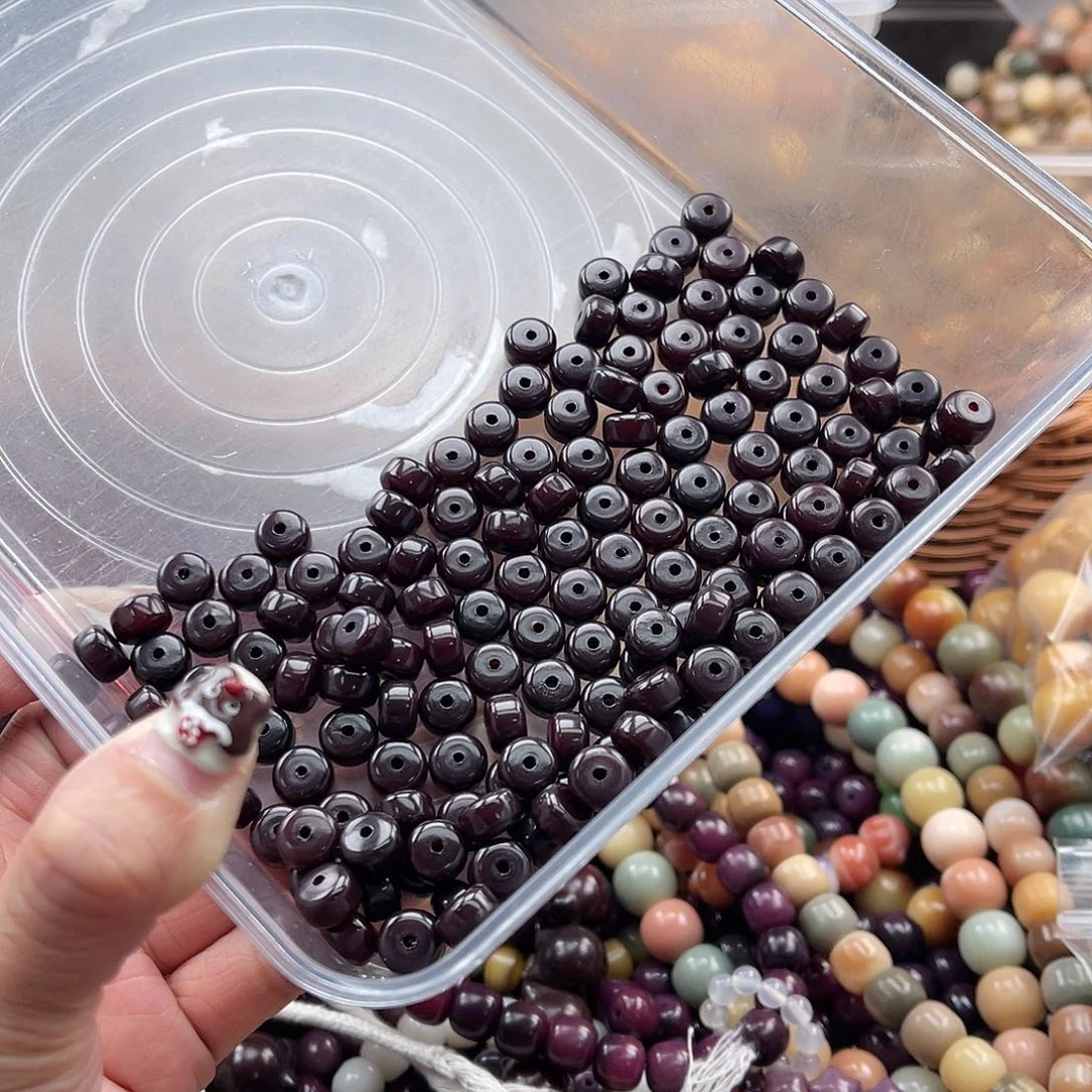 白玉菩提吊坠Q/9mm/100颗锅底