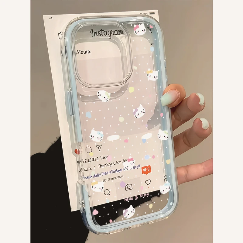 欧克里里kitty猫咪波点适用iPhone16苹果13promax手机壳15/14/12