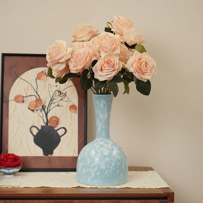 樱吹雪云朵釉大窑系列景德镇高温陶瓷花瓶花器水培鲜切花土培绿植