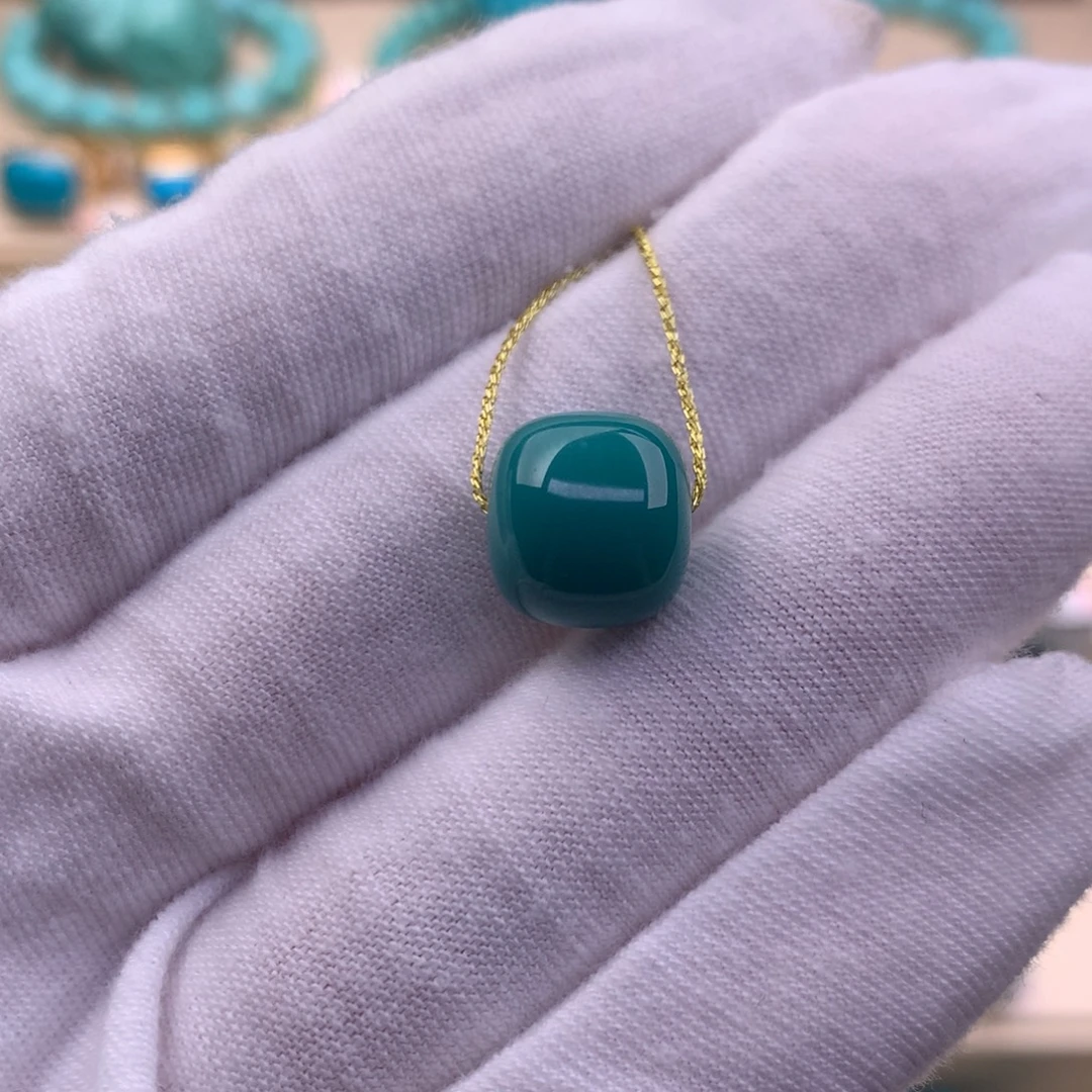 绿松石未镶嵌珠宝奇石11.5*10.5