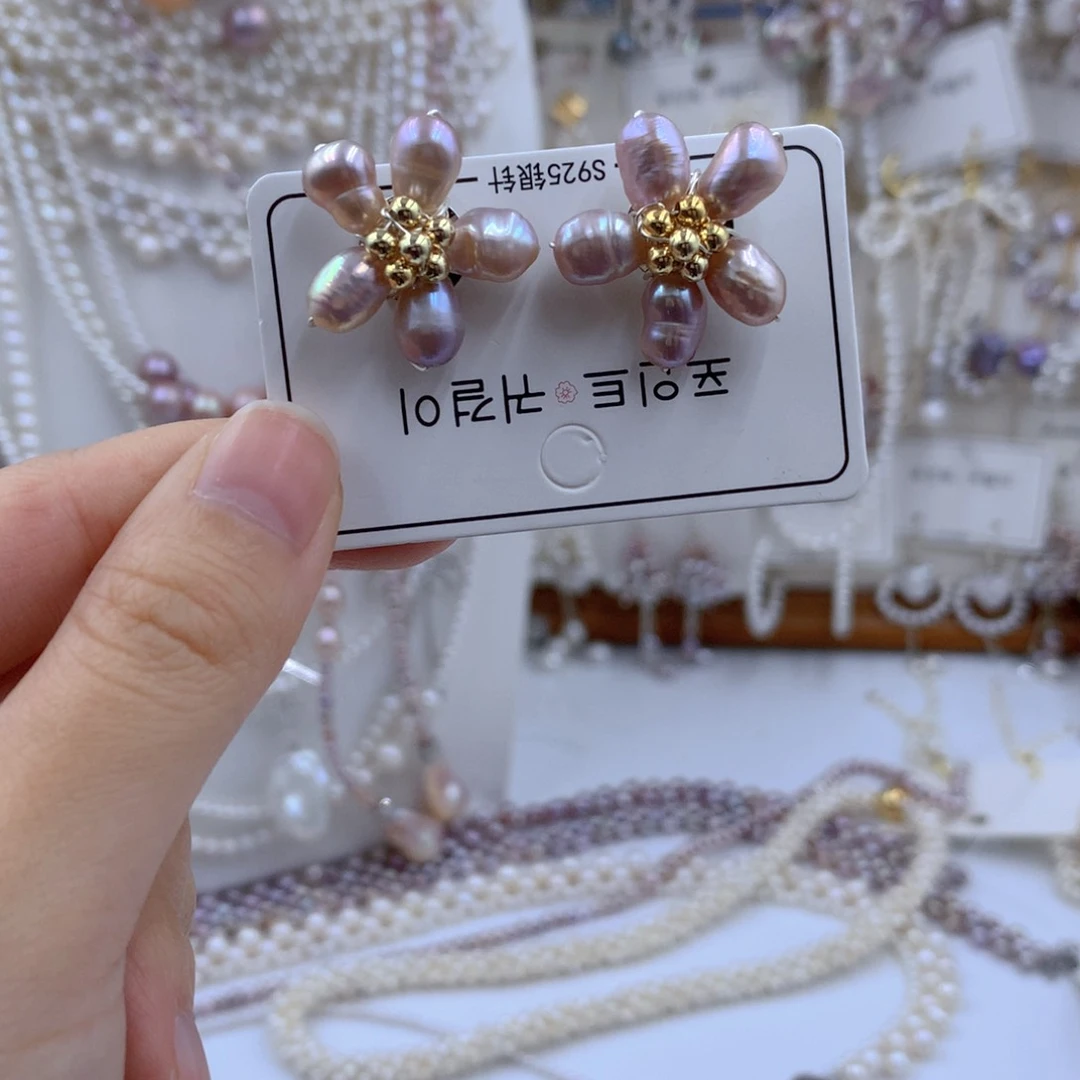 颈饰合金淡水珍珠