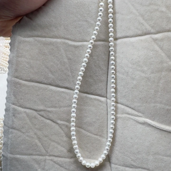 淡水珍珠项链带扣头定制未镶嵌