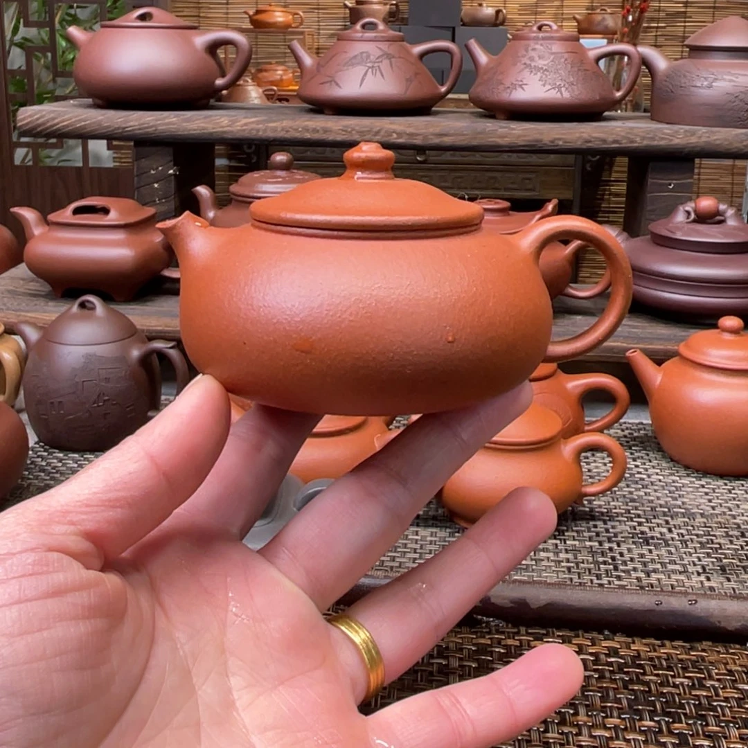 紫砂茶壶宜兴原矿紫砂手工制140