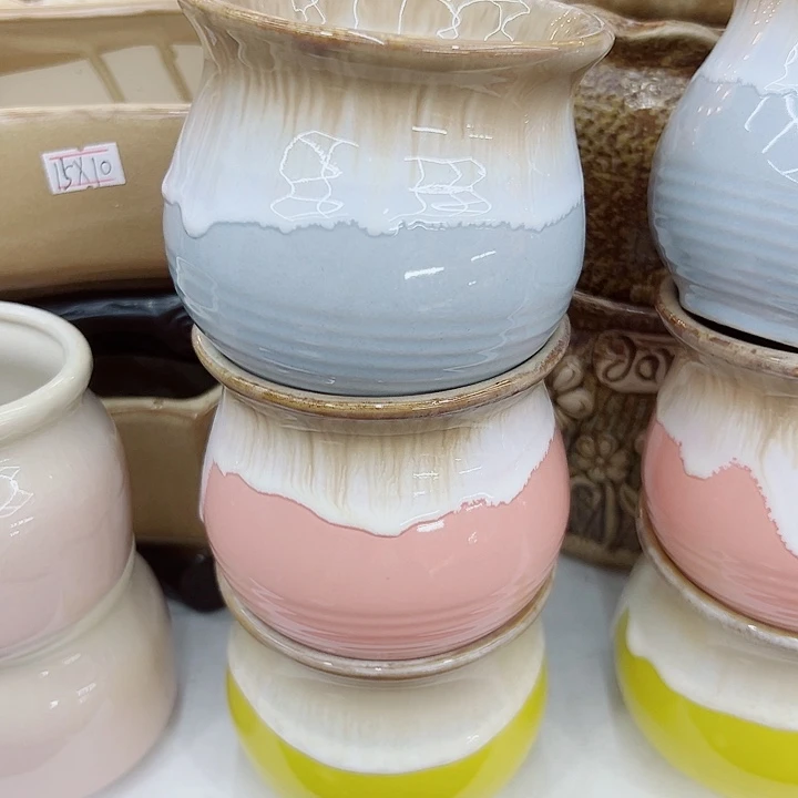 有孔，满10元发货多肉陶瓷花盆