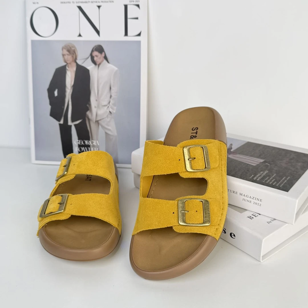 【桐君定制】女款休闲风沙滩夏季露趾外穿凉拖鞋SSD2110Q7N