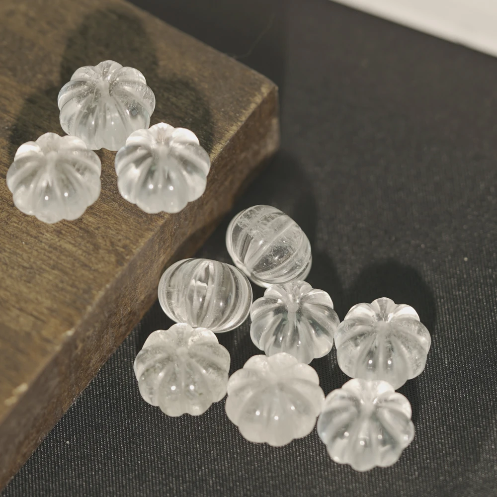 【发1颗】13MM*9.5MM天然水晶散珠DIY文玩珠宝SJ33