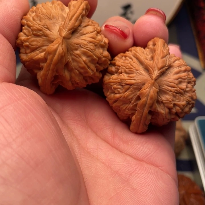 文玩核桃把件白狮子