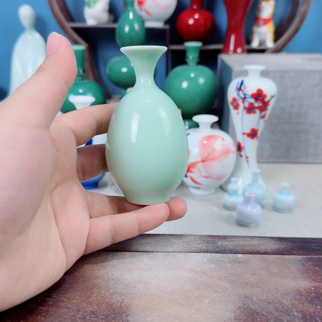 陶瓷手工小花器摆件