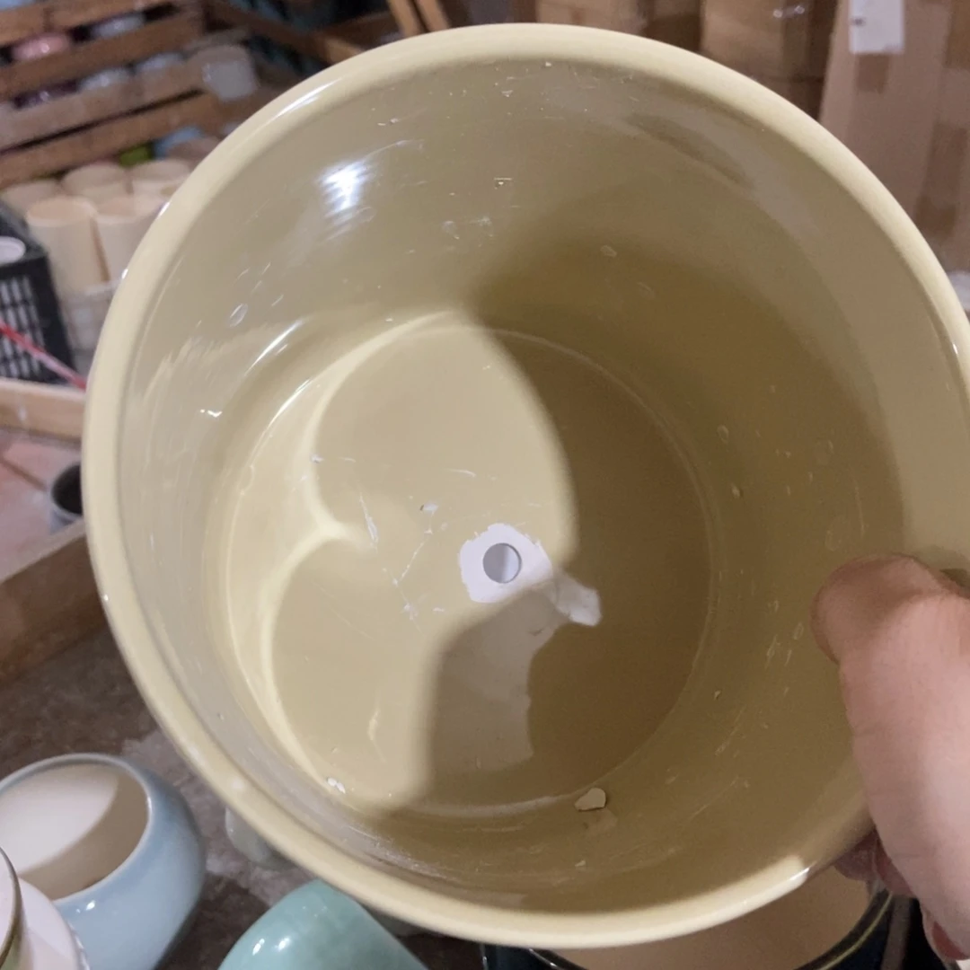 红陶高温陶瓷花盆