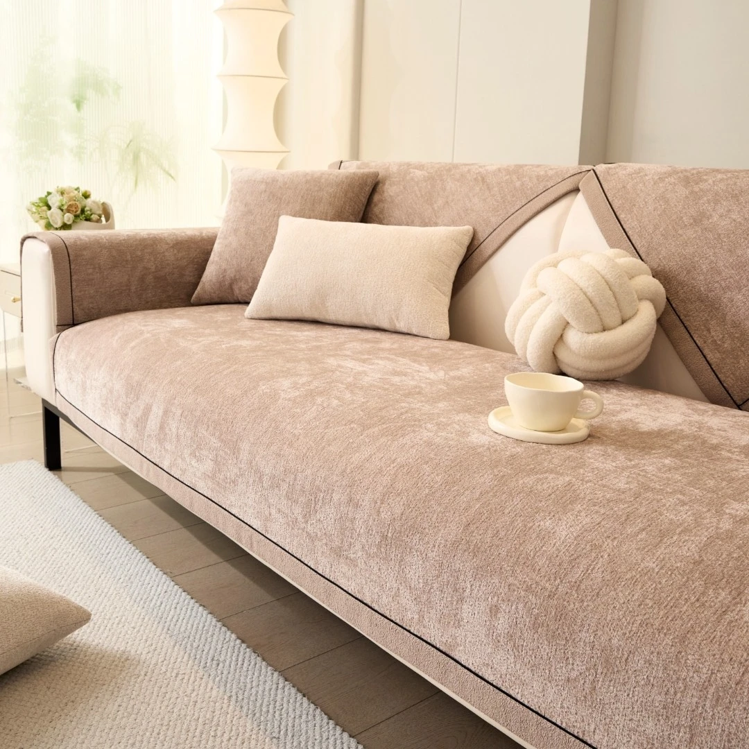 花絮防滑沙发垫加厚绒感坐垫四季通用高端简约沙发套罩盖布巾防猫
