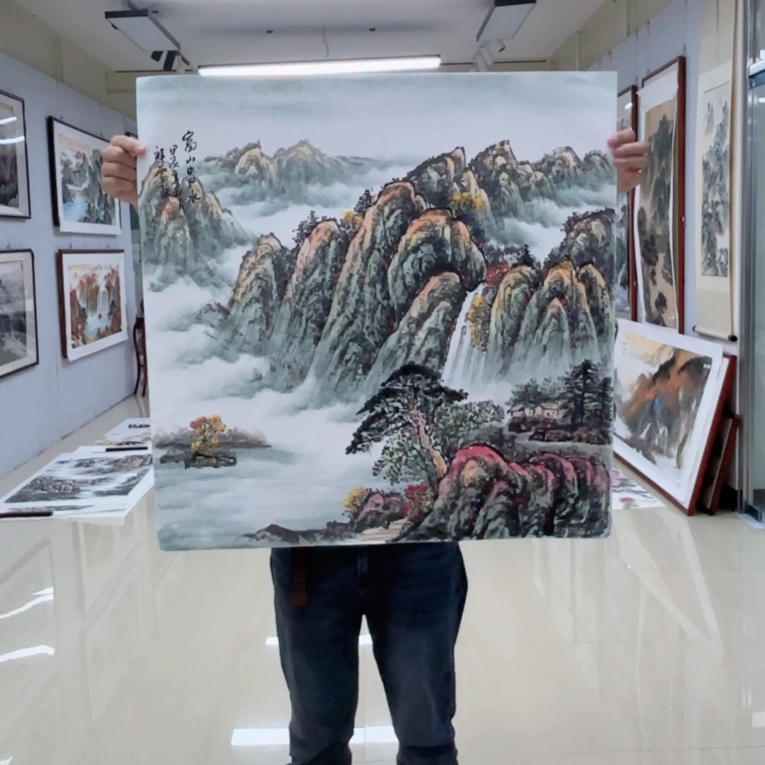 国画国画作品多次