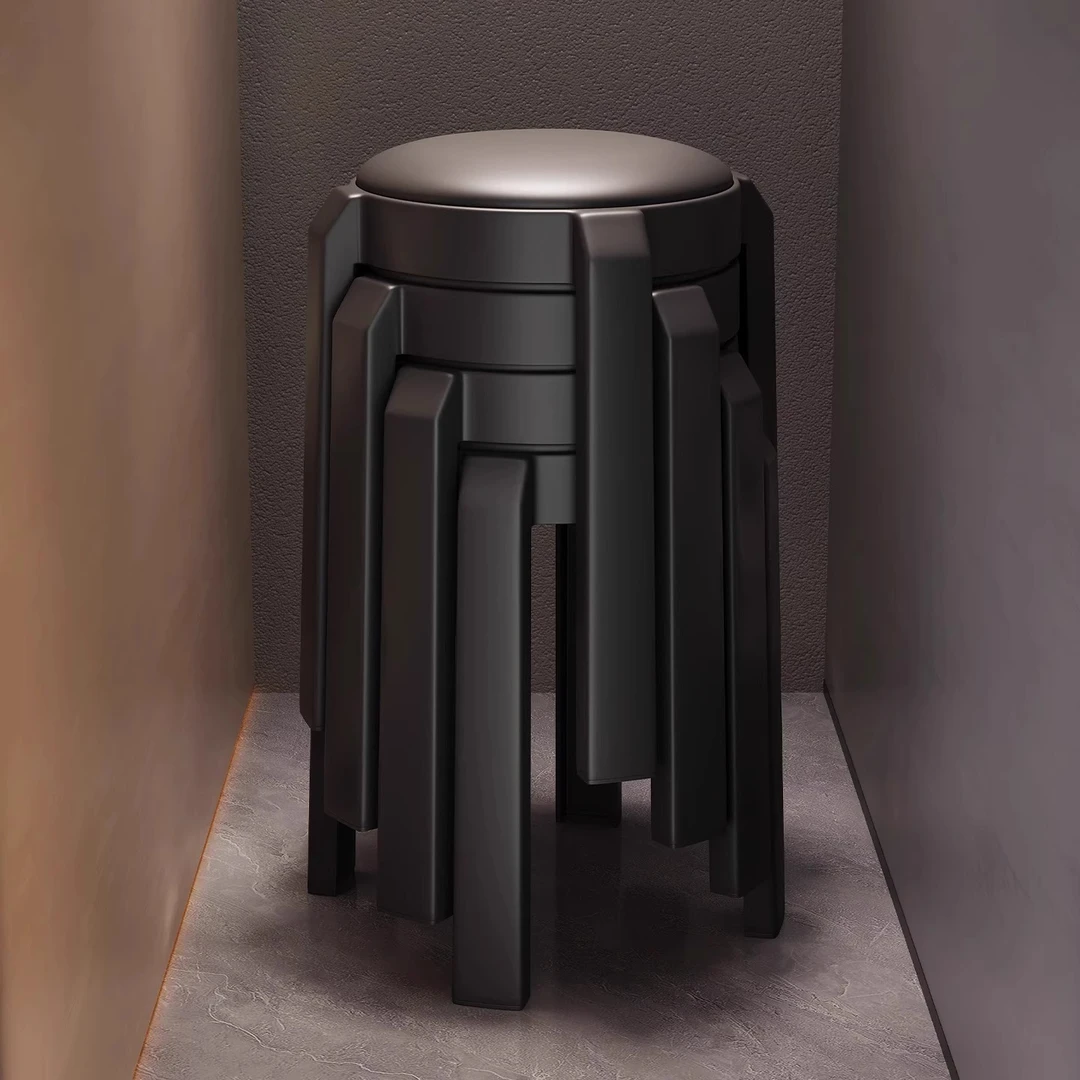 轻奢凳子家用矮凳软包小板凳客厅实用椅子家居餐厅2025年吃饭圆凳