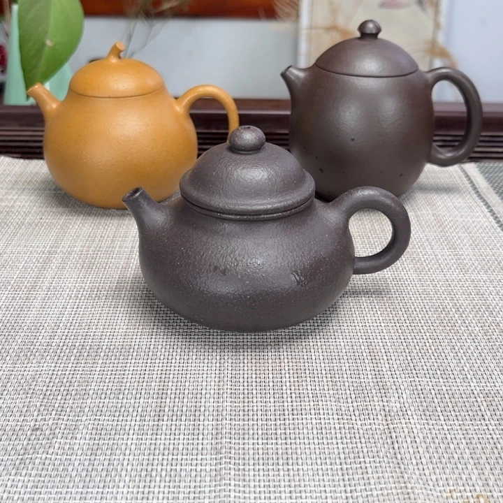 清***子紫砂茶壶容天天青