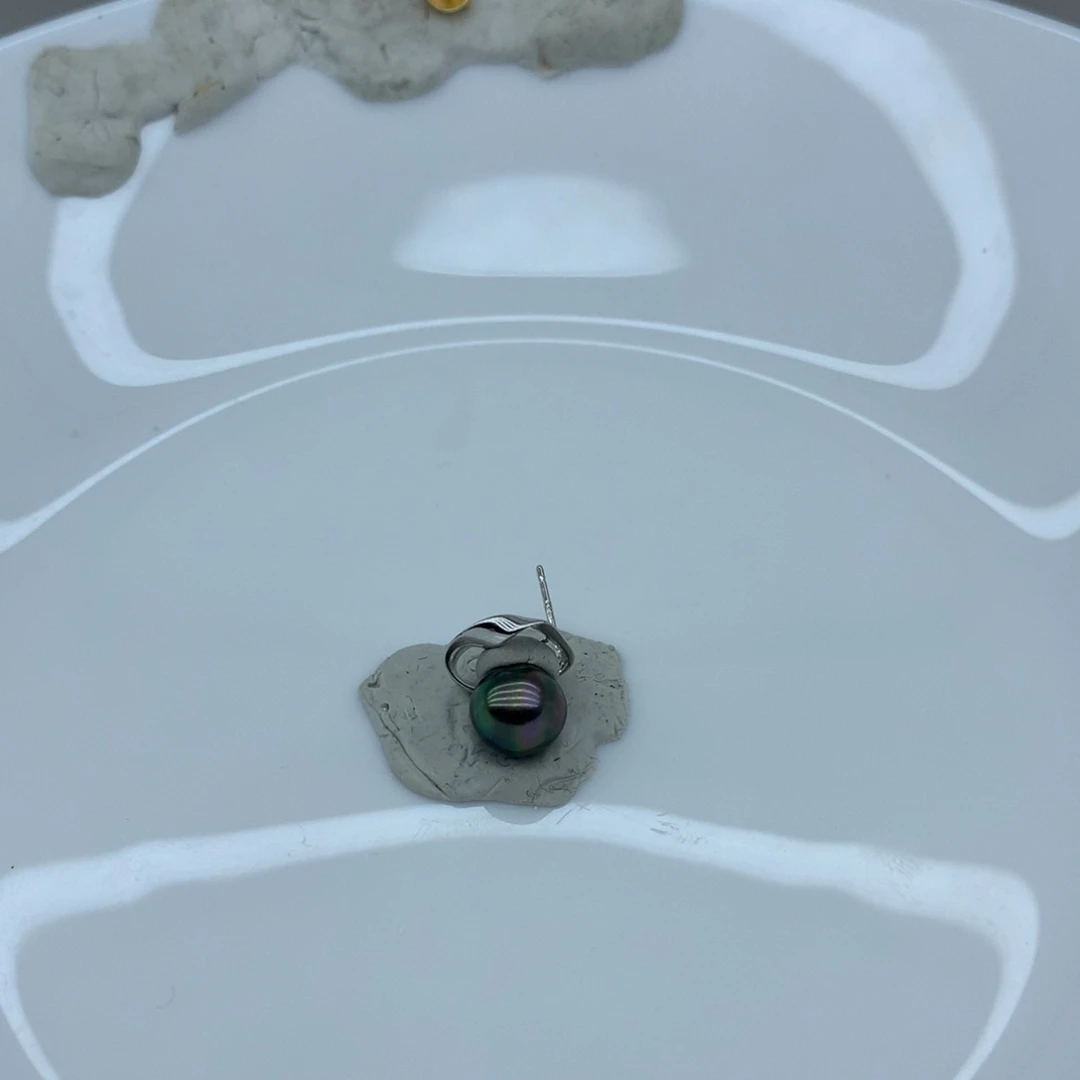 耳饰海水珍珠银S925镶嵌