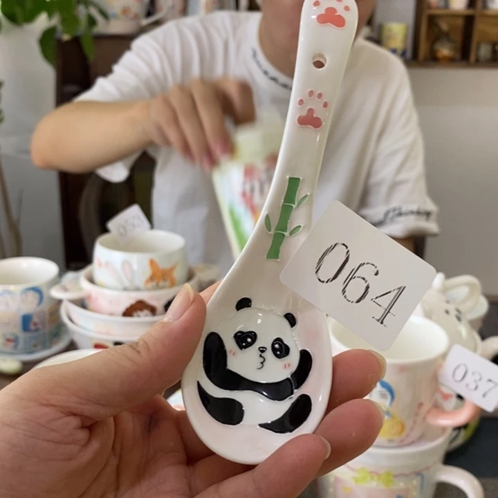 瓷片景德镇釉下手绘