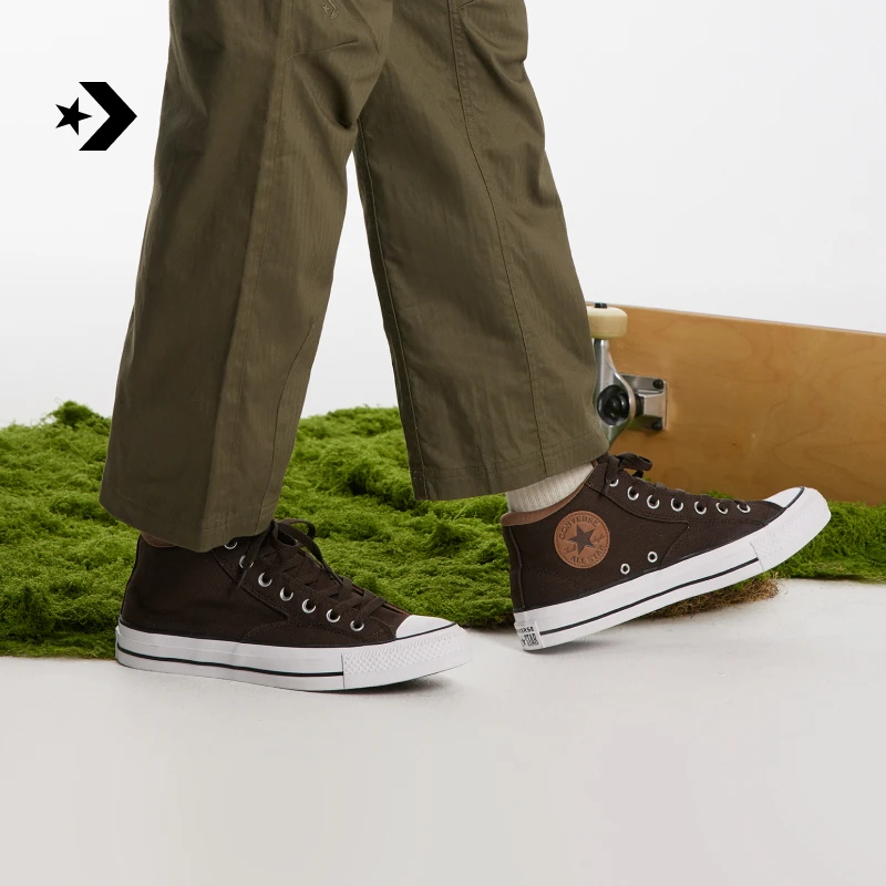 【美拉德】匡威莫尔登AllStar男女中帮板鞋棕色CONVERSE A06605C