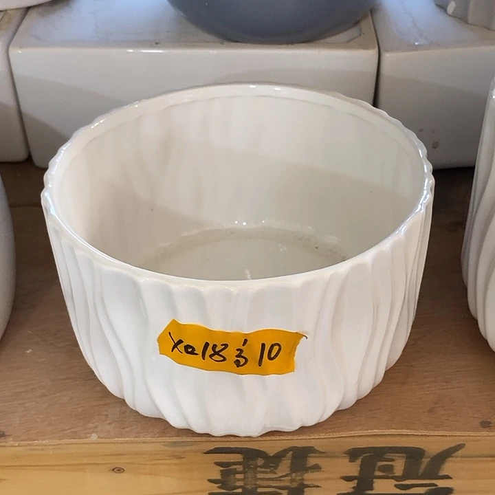 摆件水培陶盆无孔 微瑕介意勿拍