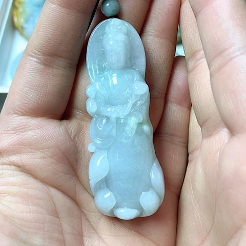 翡翠颈饰未镶嵌天然缅甸翡翠a货