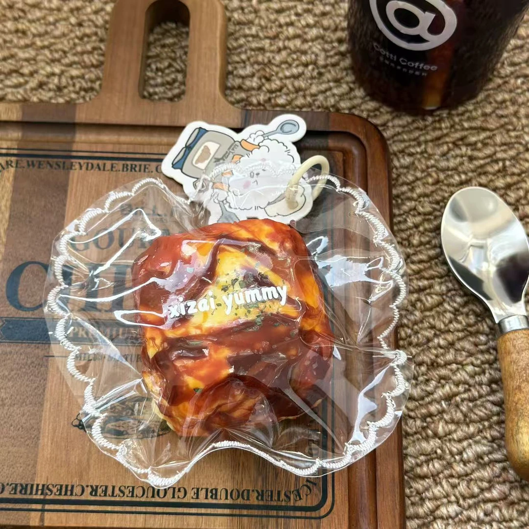 麻酱泥【岩烧焦糖厚方】喜仔yummy食物系硅胶捏捏礼物玩具