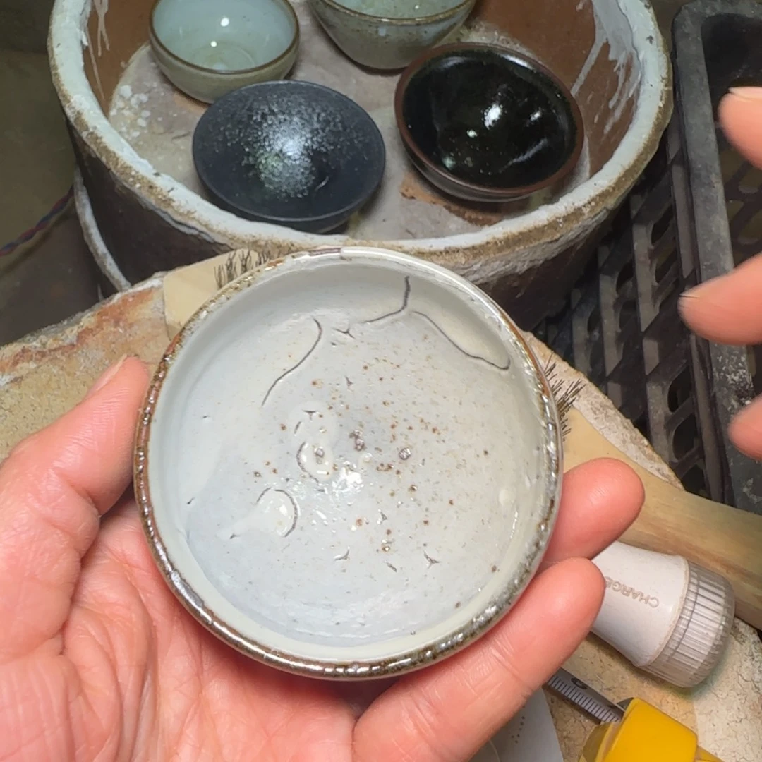 柴烧建盏茶盏茶杯