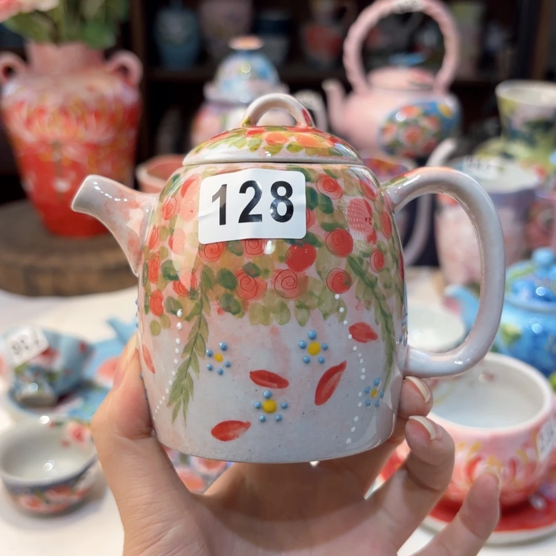景德镇手绘高温釉下彩陶瓷茶具