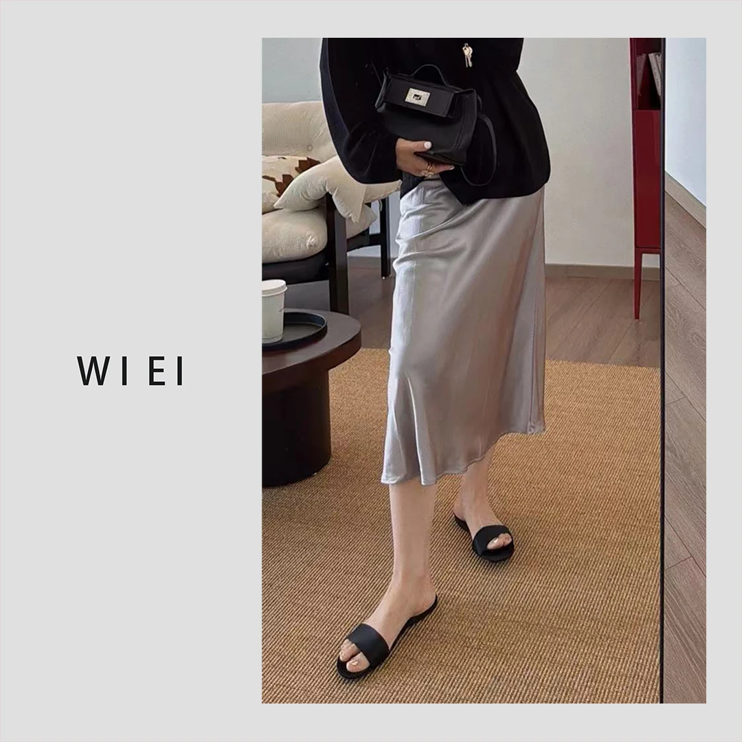 《WI EI》银河*6A笈 30MM桑蚕丝 法式吊带裙 质感 长裙 23273