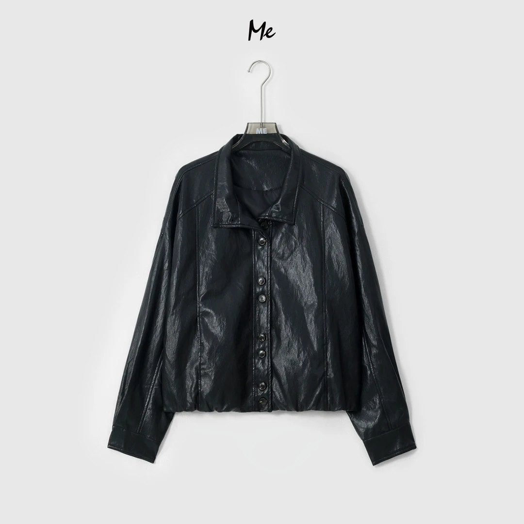 ME【中古小象夹克】雅痞象纹中古感显瘦时尚百搭休闲外套MESA1039