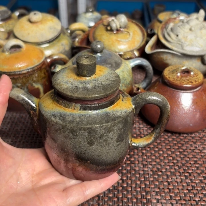 茶杯紫砂瑕汲直壶200
