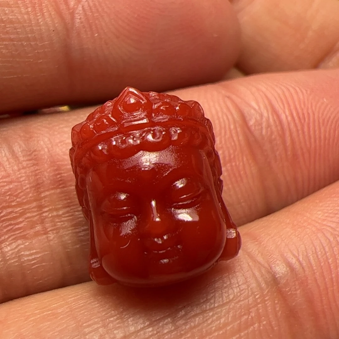 未镶嵌佛头南红玛瑙