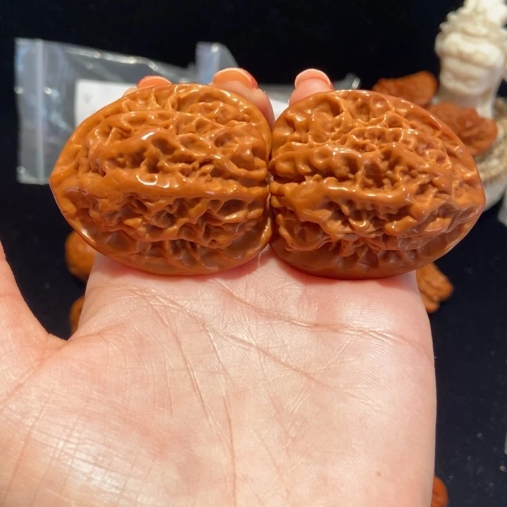 文玩核桃把件42罗汉头50克91