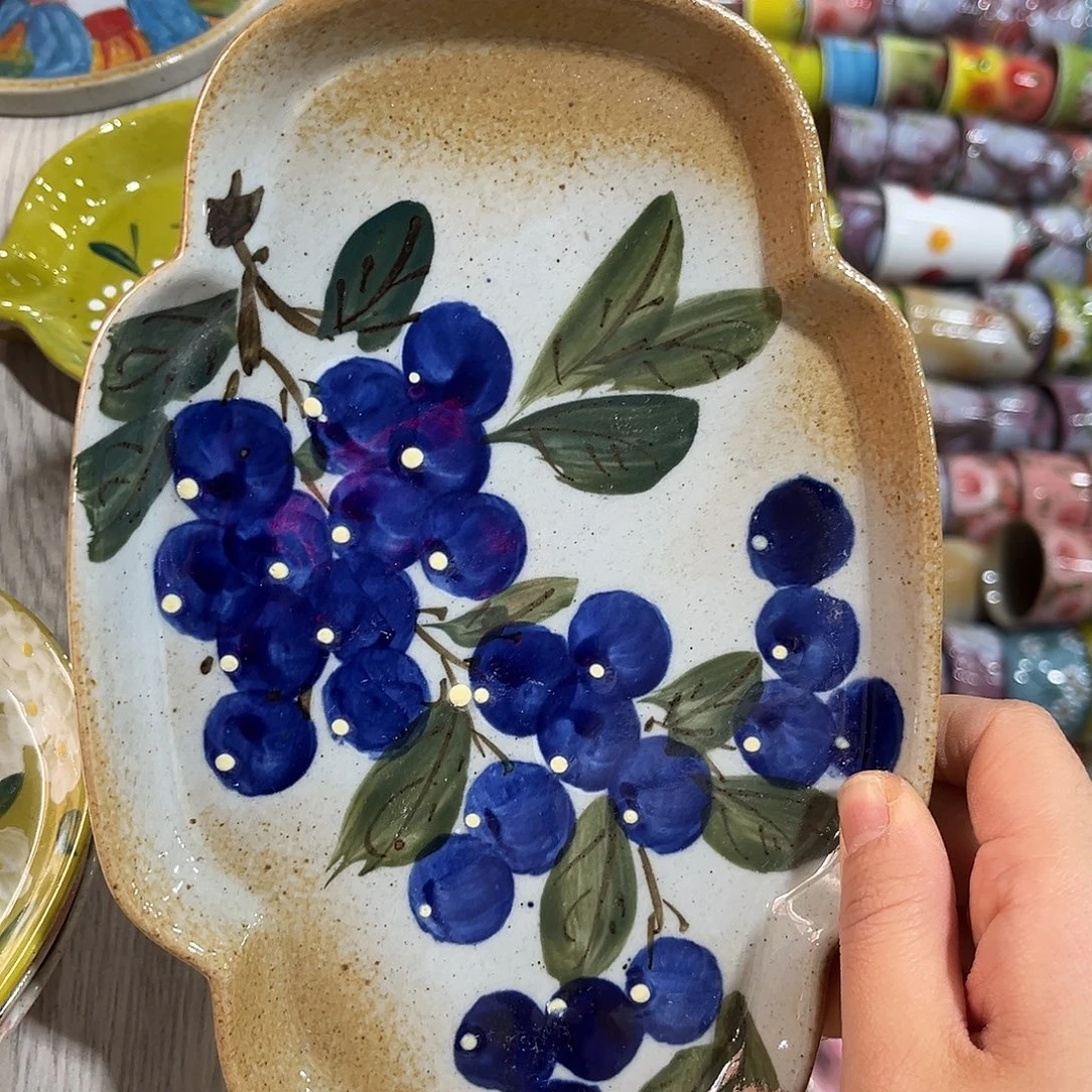 陶泥景德镇手工手绘高温釉下彩