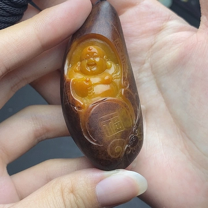 和田玉未镶嵌挂件2****9N