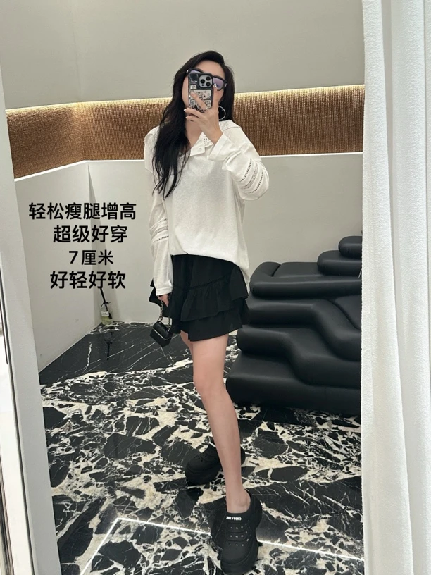 CINDY C ERIC 设计师品牌 小众新款镂空厚底增高拖鞋
