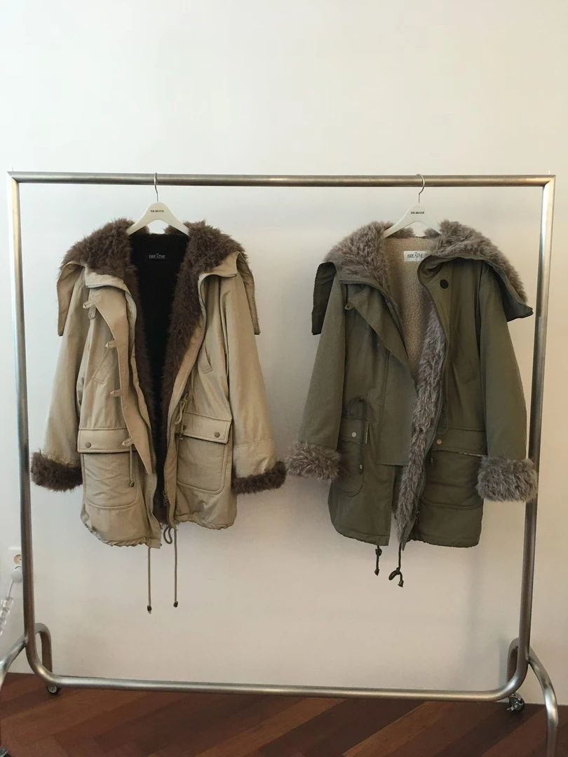 韩国东大门breathe呼吸家天使之翼羊羔外套 不可以7T