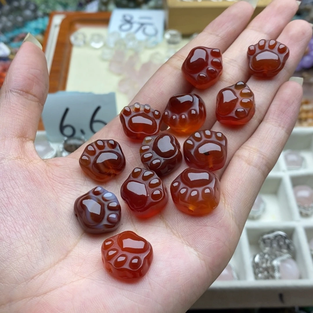 合金手链玛瑙/玉髓一个天然红玛瑙猫爪