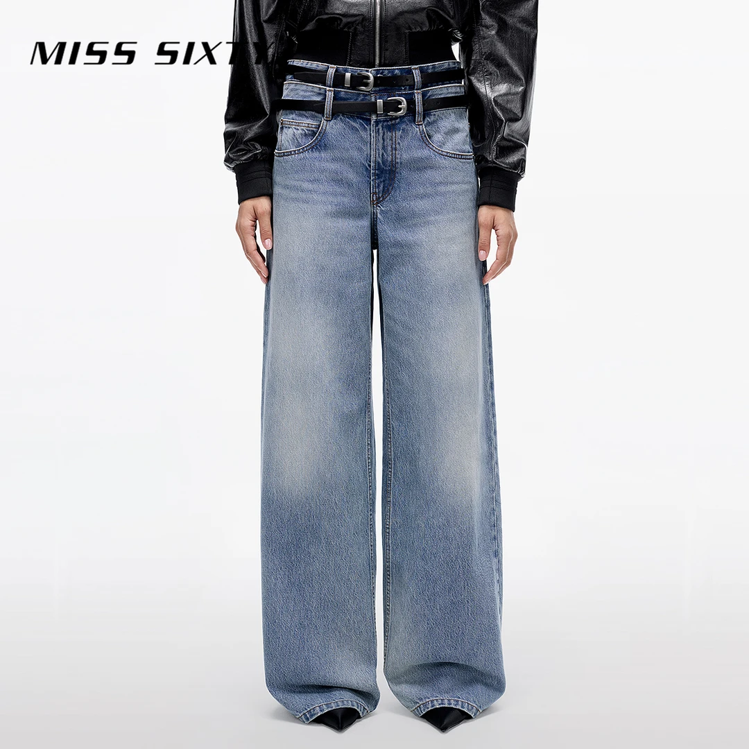 【陈大可专属】【商场同款新品】Miss Sixty2025女配双腰带复古高腰梨