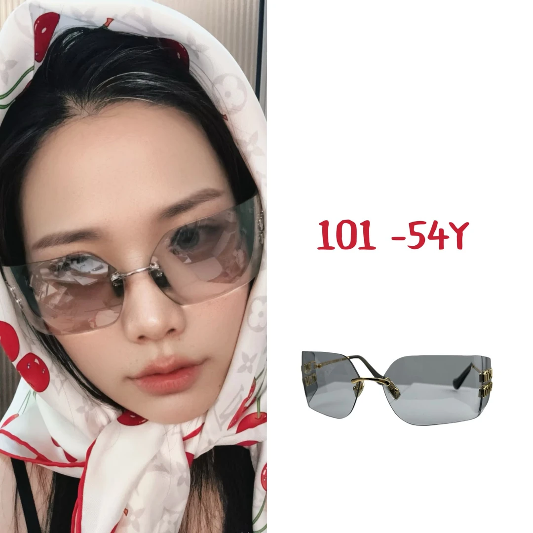 潮流时尚无框太阳眼镜高级感超轻防紫外线适合街拍