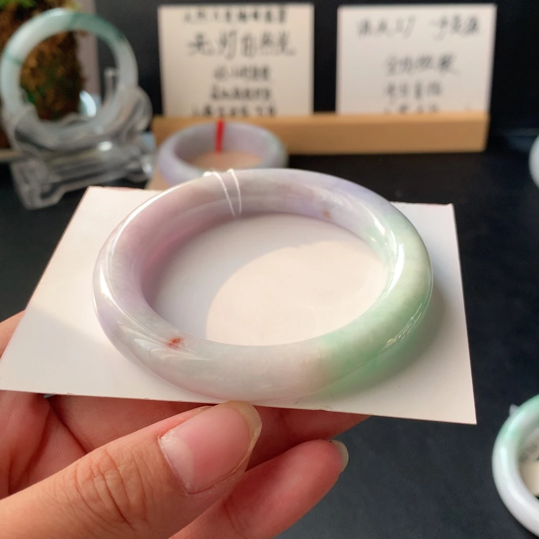 翡翠未镶嵌手镯26号52.3-10.4-10