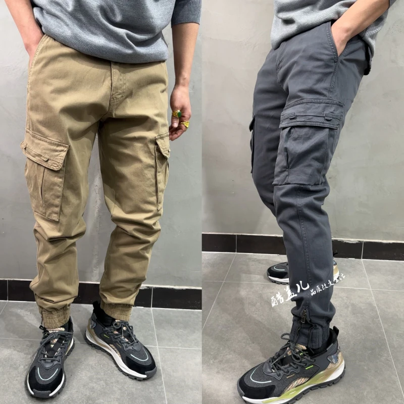 德系精工 坚如磐石 2025年春季新款男士棉质水洗百搭工装休闲裤潮