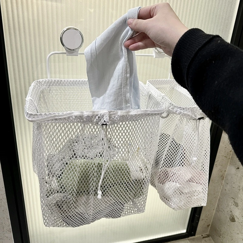 拾物造家吸盘脏衣篓家用洗衣篮壁挂式浴室洗衣篓卫生间脏衣服收纳