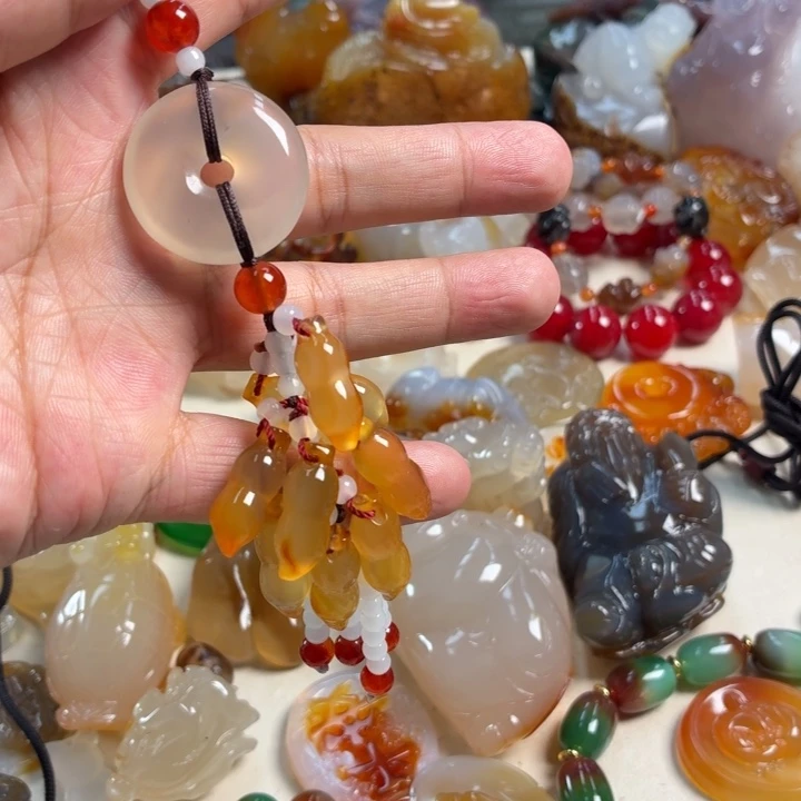 玛瑙/玉髓未镶嵌吊坠(不含链)