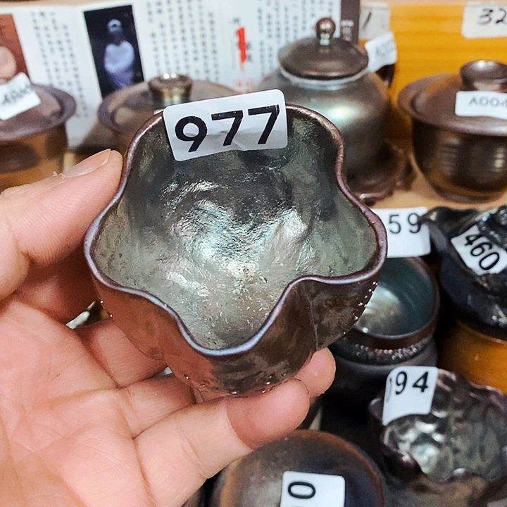 紫砂茶杯柴烧纯手工977